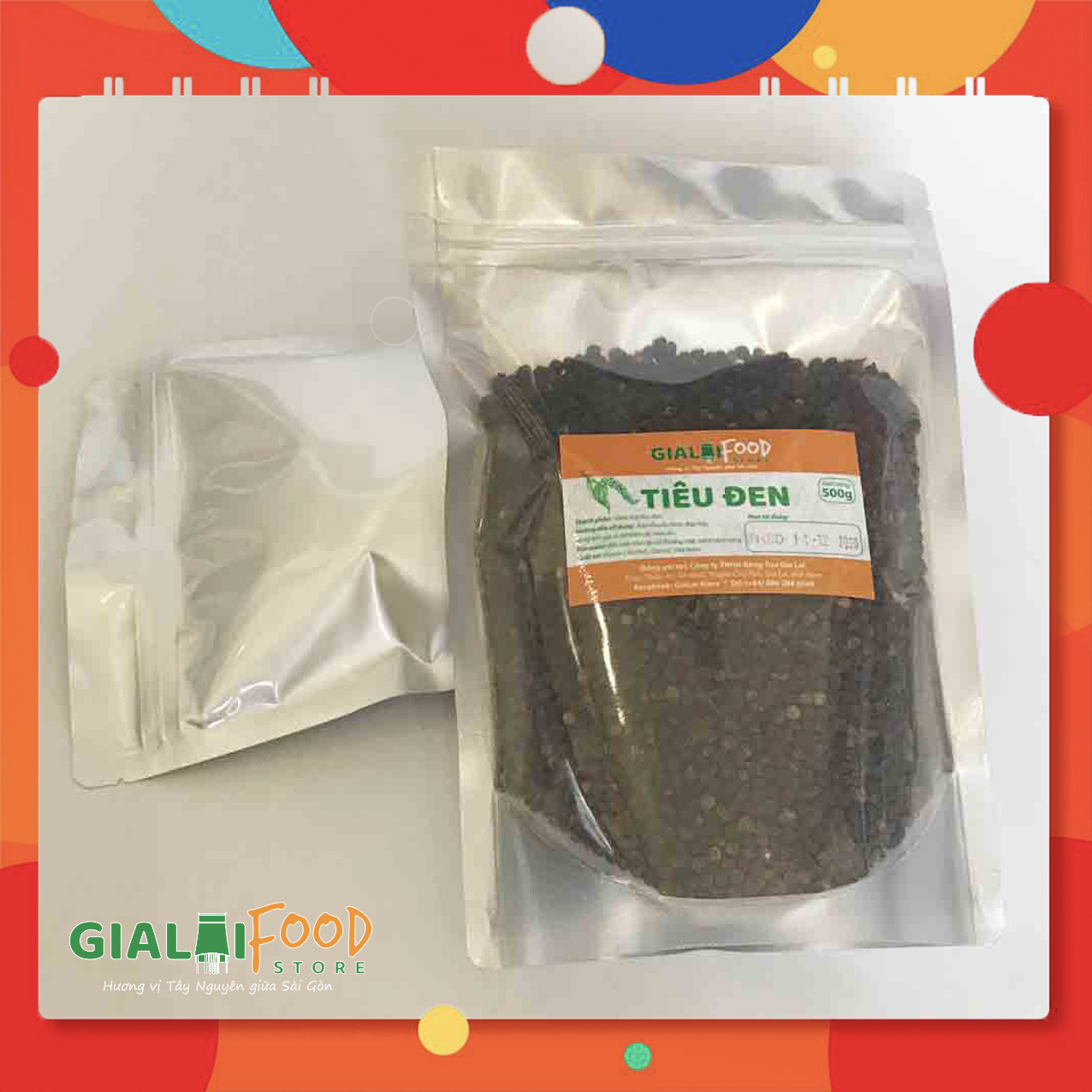 Hạt tiêu đen GiaLai 500gram