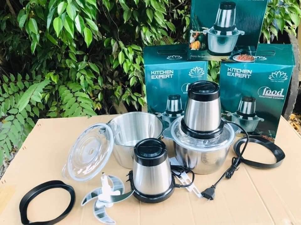 Máy xay thịt cối inox 2 lit