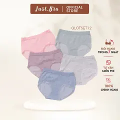 [Set 5 chiếc] Quần lót nữ Just Bra chất liệu cotton cao cấp Nhật Bản QLOTSET12