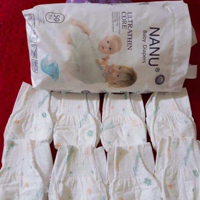 Bỉm/tã dán nanu s/m 100 miếng