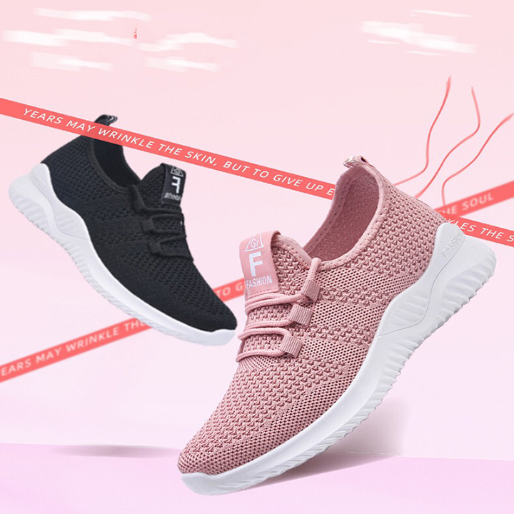 Giày chạy bộ nữ, Giày tập gym nữ siêu nhẹ thoáng khí