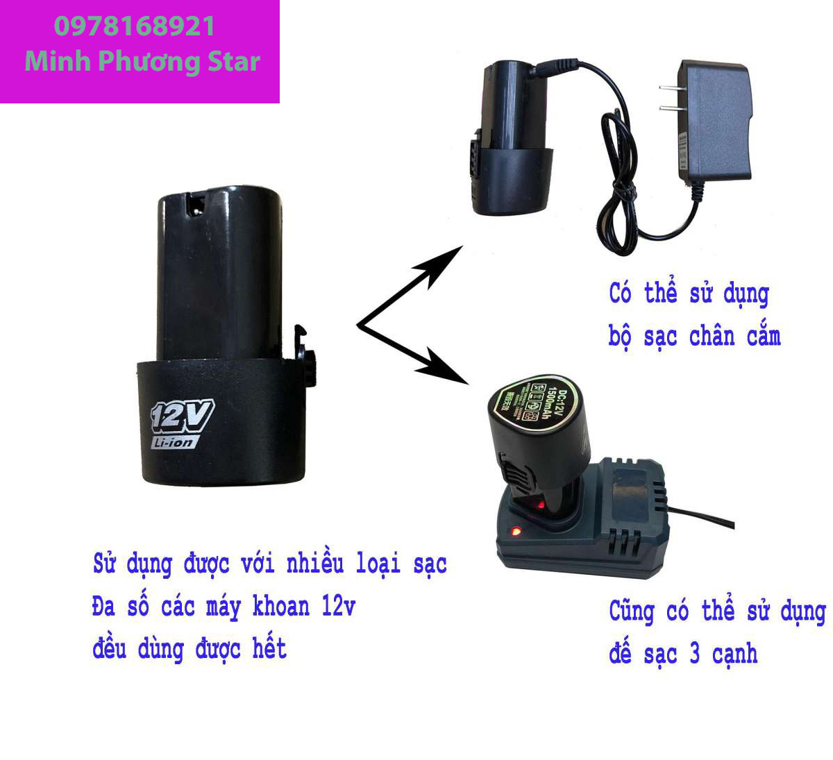 Pin 12V , pin máy khoan cầm tay , pin 12V dùng cho máy khoan cầm tay