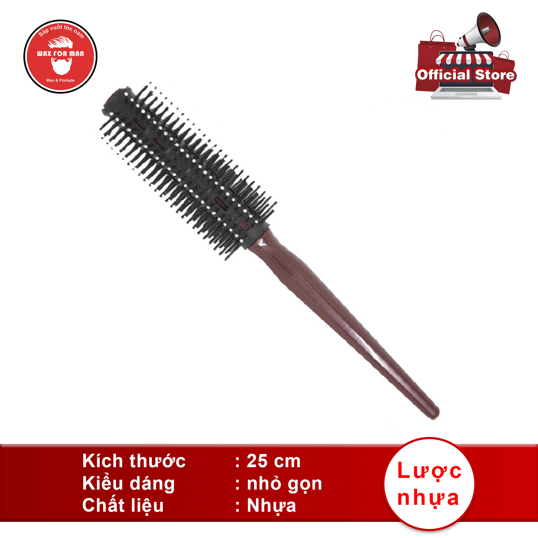 Lược tròn tạo phồng