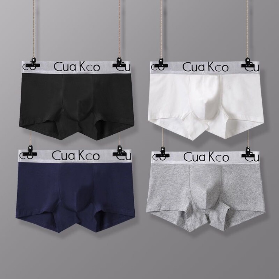 Combo 4 quần lót nam chất cotton mềm mịn thấm hút mồ hôi khử mùi kháng khuẩn 388