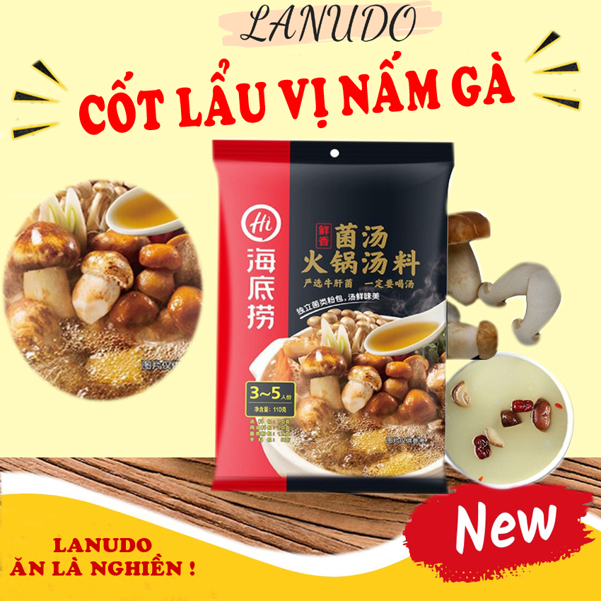 Gia vị lẩu haidilao vị nấm - cốt lẩu tứ xuyên trùng khánh trung quốc có sẵn nhiều vị date mới giao ngay trong 2h