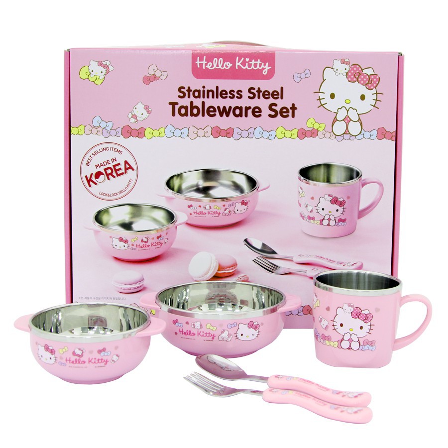 Bộ bàn ăn hello bebe lock&lock lkt423s4