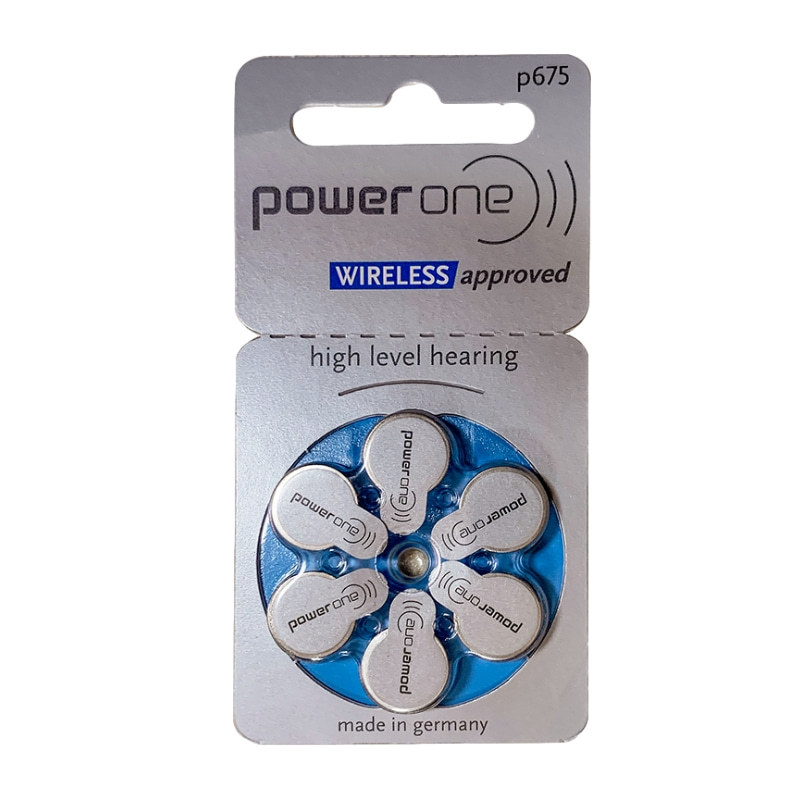 Pin trợ thính - pin máy trợ thính p675 - pr44, p13 - pr48, p312 - pr41, p10 - pr70 power one vỉ 06 viên