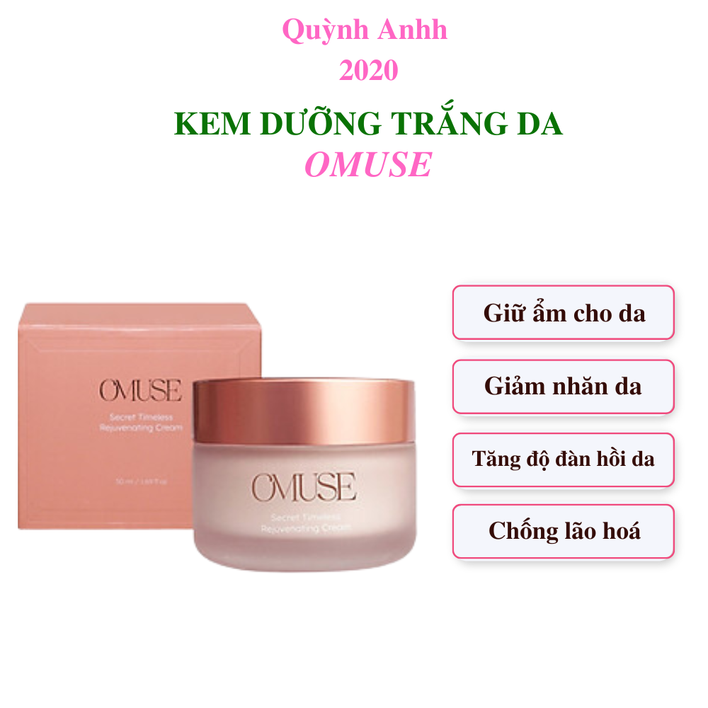 Kem Dưỡng Da Chống Lão Hoá Omuse, kem cấp ẩm, tăng sinh collagen, trẻ hoá làn da Quỳnh Anhh 2020
