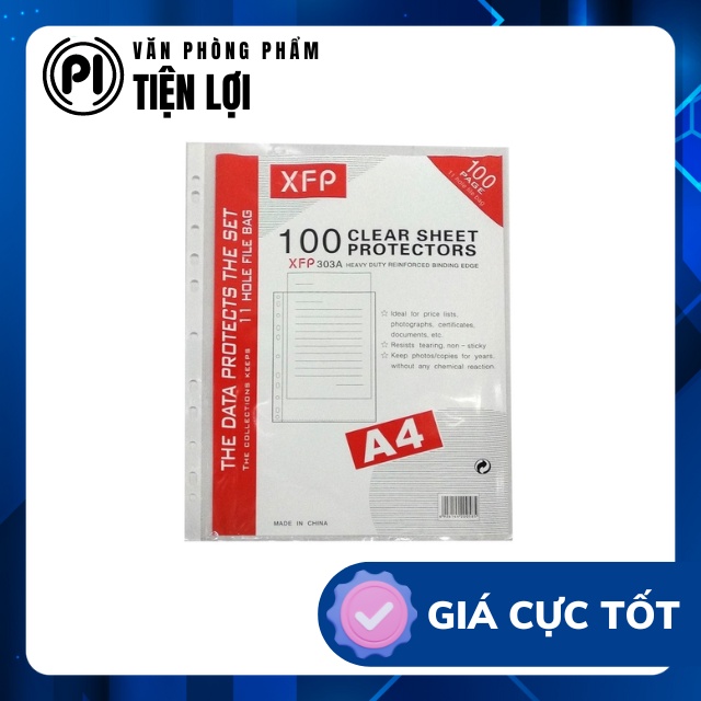 Bìa lá lỗ a4 3 lạng