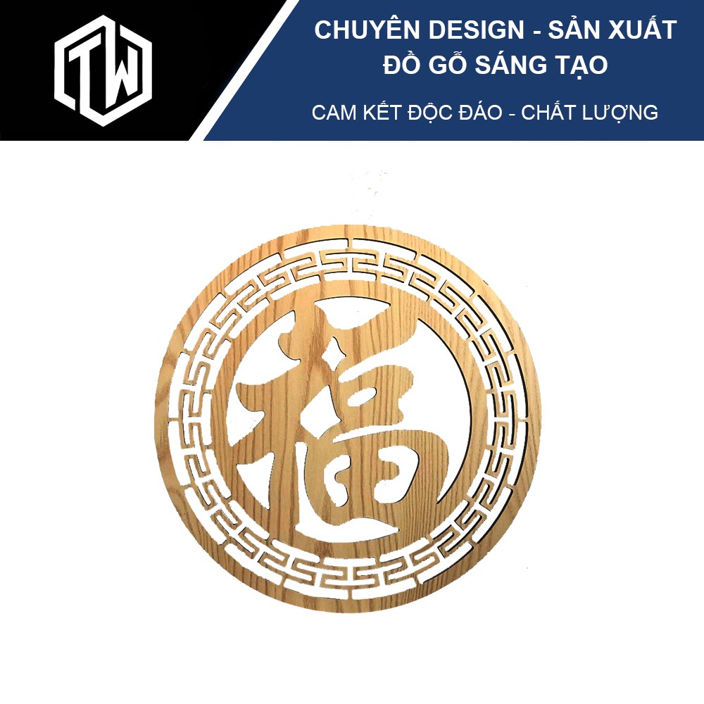 Tấm ốp sau ban thờ chữ Phúc bằng gỗ  cao cấp, trang trí , phong thủy cho ban thờ