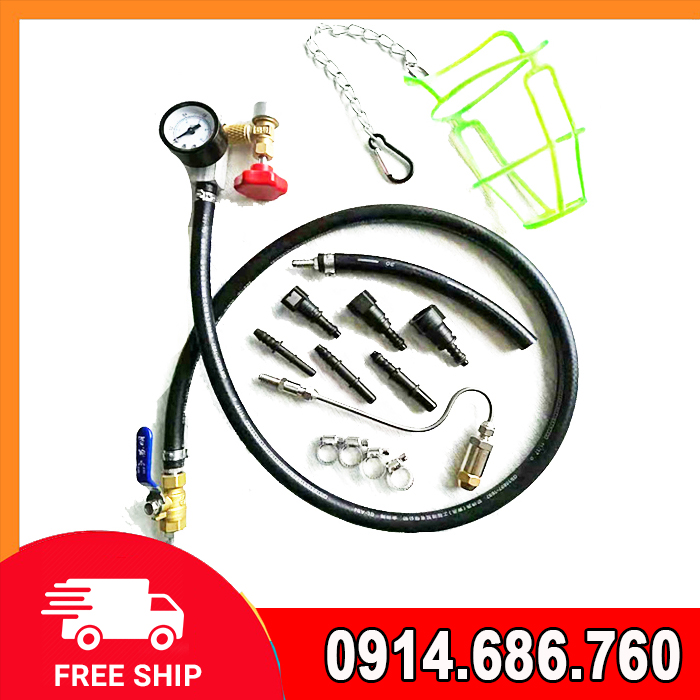 Bộ dụng cụ súc béc, xúc kim phun trực tiếp trên xe động cơ xăng (Dùng riêng cho chai dung dịch 3M )