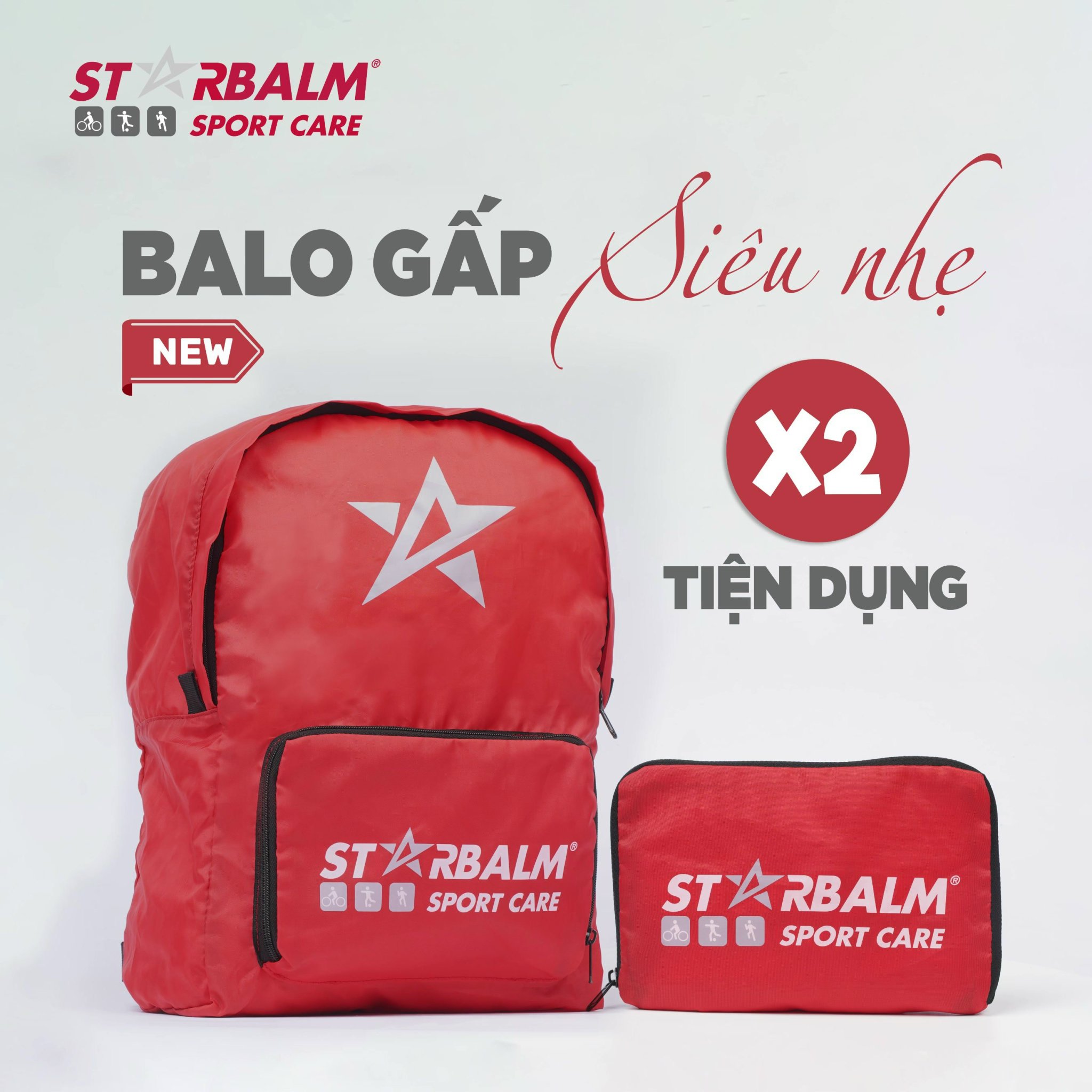 Balo gấp gọn thể thao starbalm