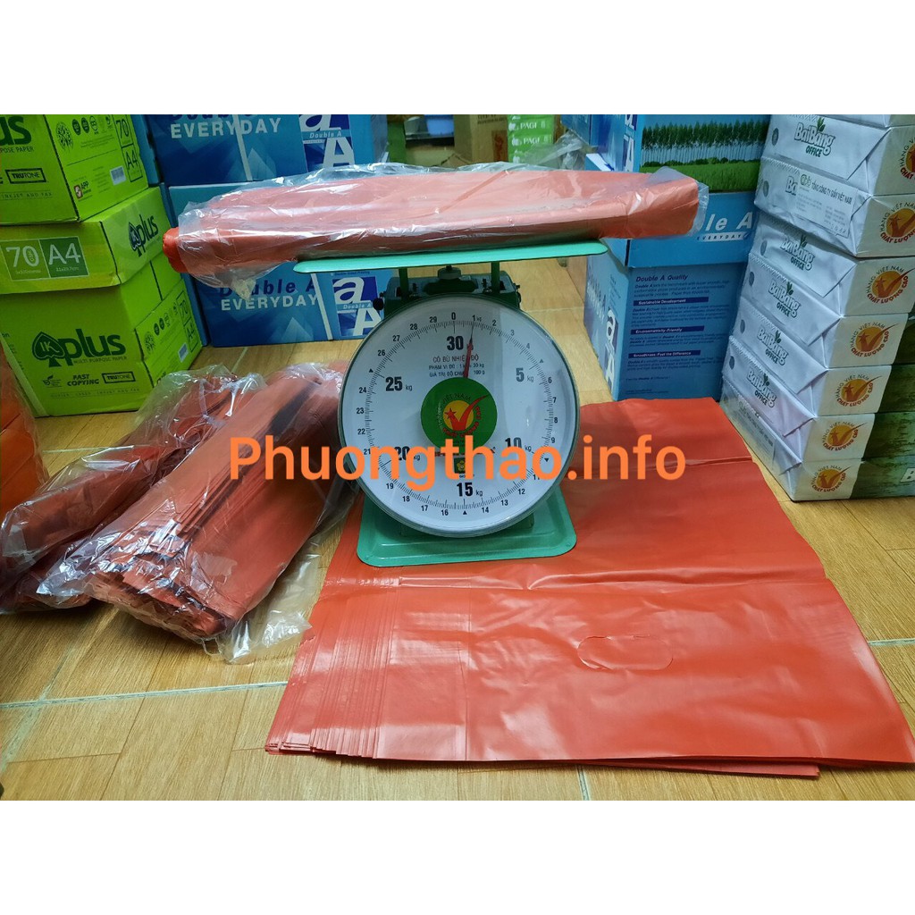 1Kg túi bóng đỏ HD,túi đựng quà, túi bọc hàng, túi xách đồ loại thường và loại dai bền đẹp ( giá sỉ )
