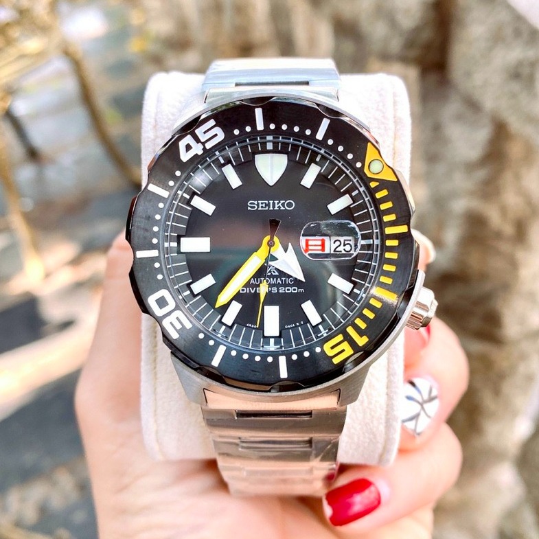 Đồng hồ nam dây kim loại SEIK0 Automatic size 41mm - Đồng hồ nam mặt tròn Đồng hồ nam chống nước Fullbox