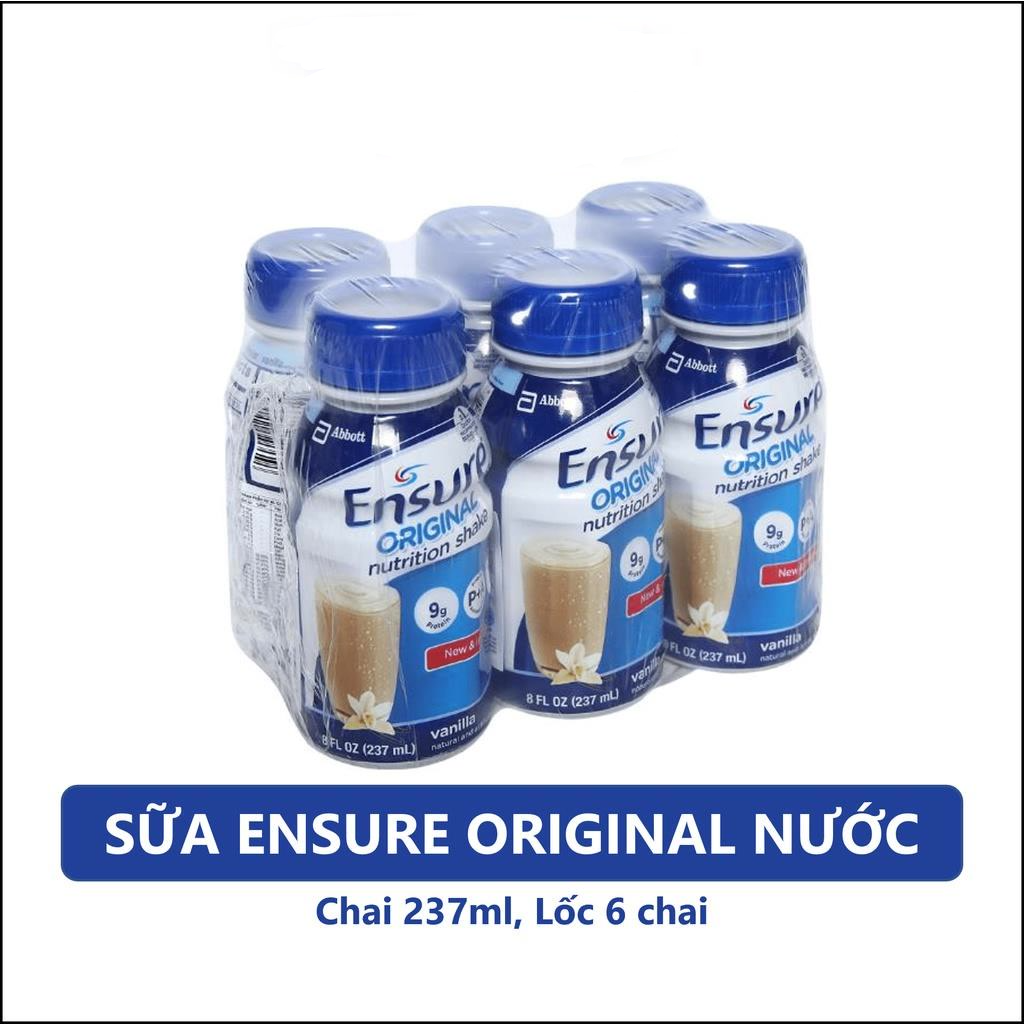 Thùng sữa pha sẵn Ensure Original 237ml date t10/2024