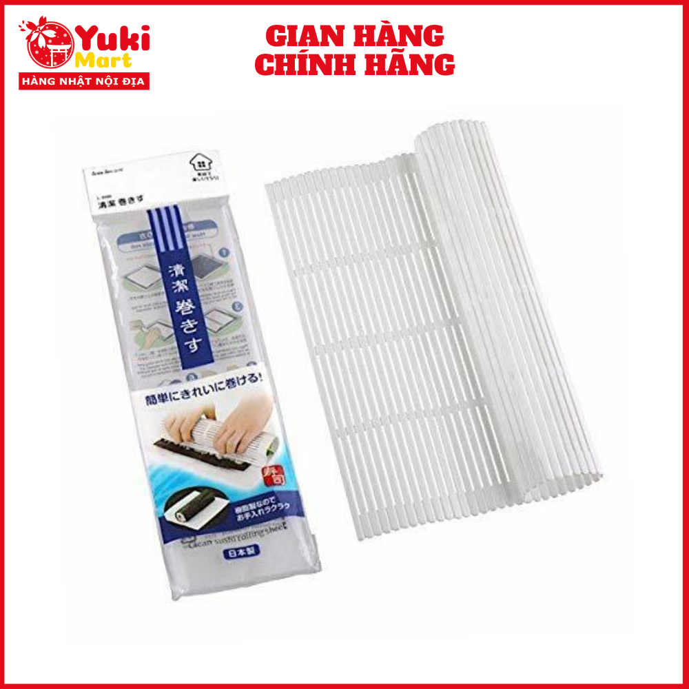 Mành cuốn Sushi, kimbap bằng nhựa Sanada Seiki 24.2 x 21.5cm
