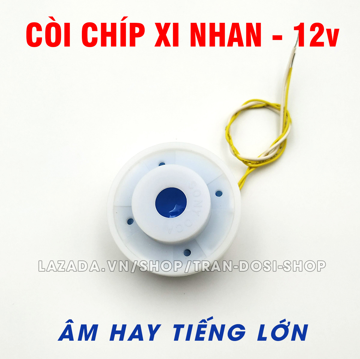 Còi kèn chíp báo hiệu xi nhan, âm hay tiếng kêu to rõ lắp ô tô xe máy - DC 12v