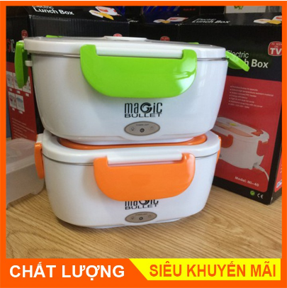 Cạp lồng cơm giữ nhiệt có cắm điện hâm nóng đồ ăn ruột inox cao cấp lồng inox,Hộp ủ cơm MAGIC ruột Inox