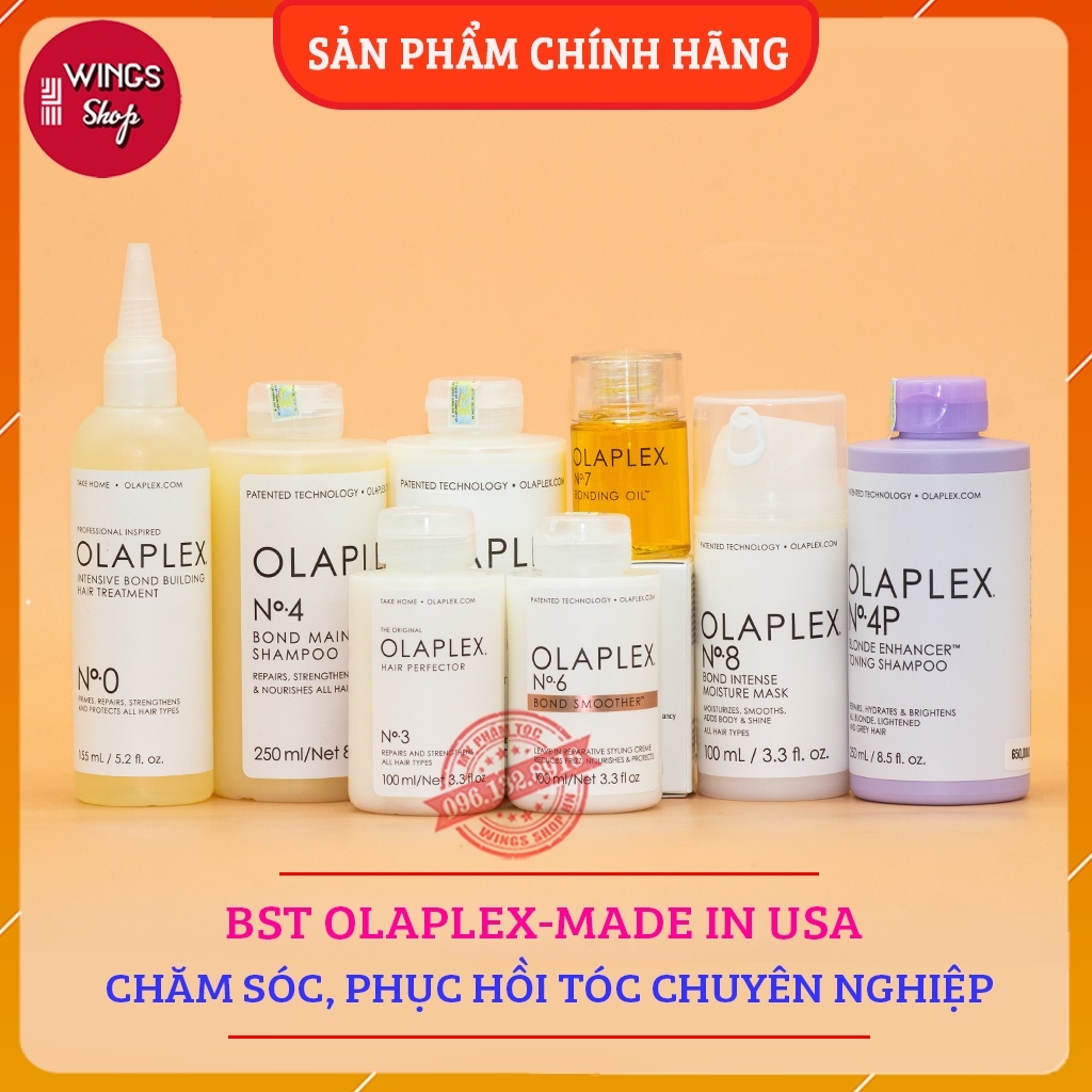 Combo olaplex- dầu gội xả ủ tinh dầu chăm sóc phục hồi tóc chuyên nghiệp hàng chính hãng