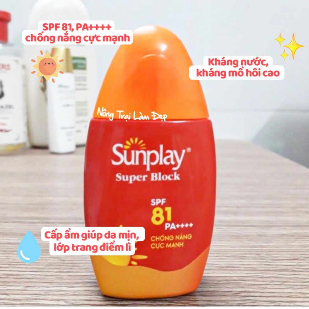 [HCM]Sữa chống năng dưỡng da Sunplay SPF 81 PA++++ (30g)