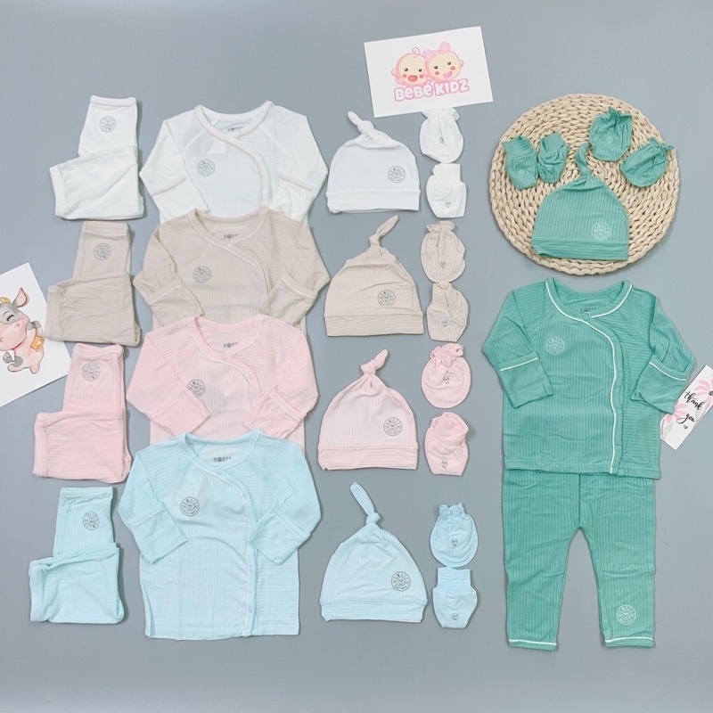 HRNEE- CÚC CHÉO SƠ SINH MODAL bộ rơi và sét phụ kiện ( 0-3m 3-6m)