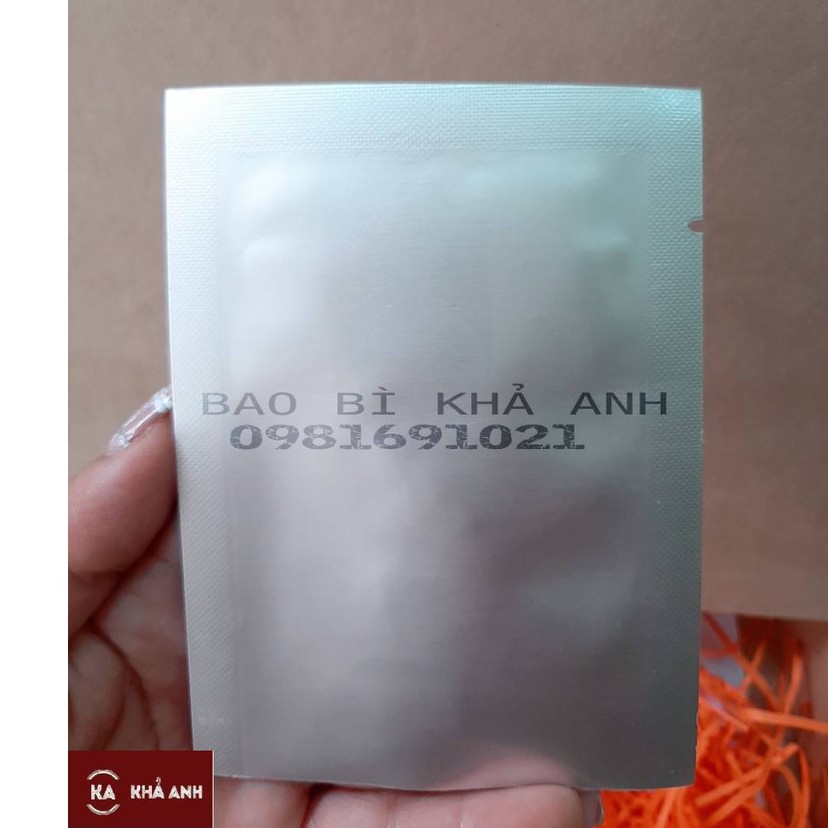 1kg túi 3 biên 2 mặt bạc ép miệng túi