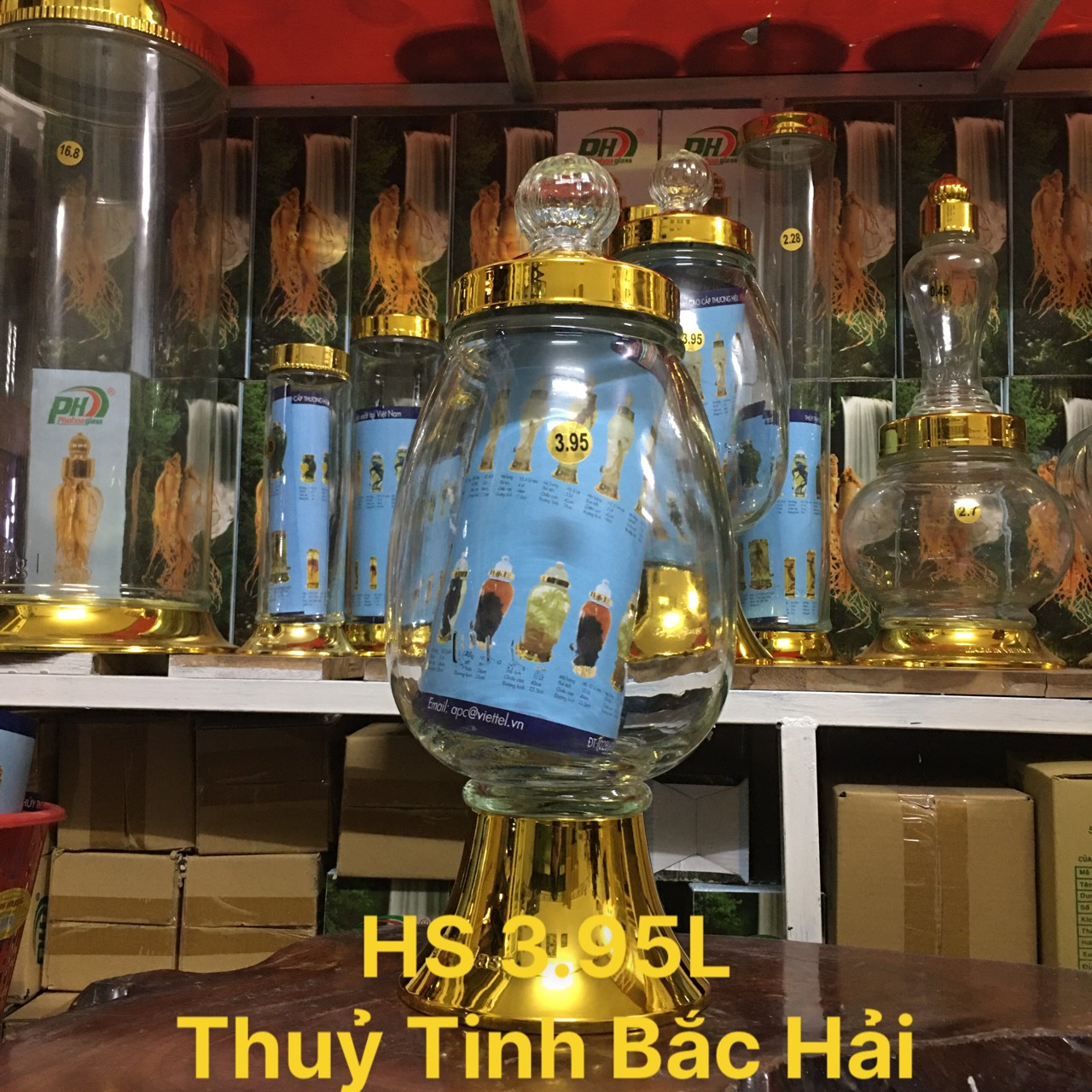 [HCM]BÌNH THỦY TINH VÀ HŨ THỦY TINH NGÂM RƯỢU 3.95 LÍT-BÌNH THỦY TINH NGÂM RƯỢU CAO CẤP -SX TẠI VIỆT NAM- ĐẢM BẢO KHÔNG CHÌ