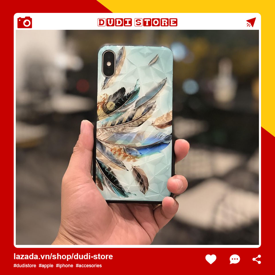 Ốp Lưng Hình Vân Kim Cương Họa Tiết Vintage Độc Đáo Dành Riêng Cho Iphone X Của Bạn D.Store