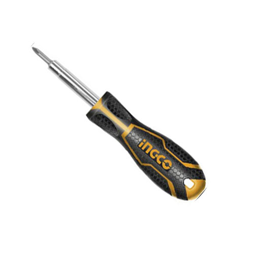 Tuốc nơ vít 6 đầu ingco akisd0608 | bộ tua vít 6 đầu bít phổ thông sl5, sl6, ph1, ph2, 6mm, 8mm, thân tua vít thông minh