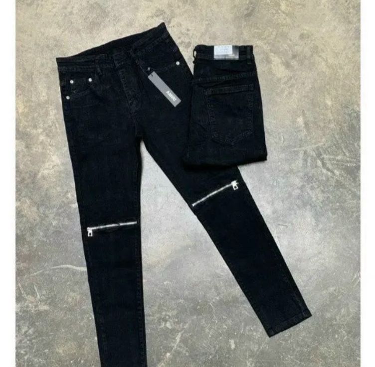 quần jean nam vẩy sơn đen rách gối ống ôm chân nhẹ cao cấp đẹp mẫu mới hot,chất vải co giãn KAYSTORE