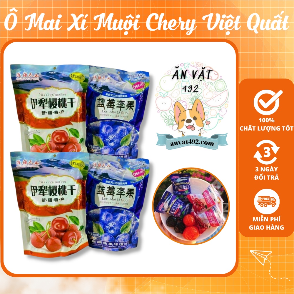 Ô mai xí muội chery việt quất - ăn vặt 492