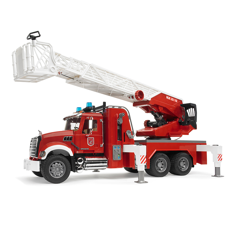Đồ Chơi Xe Cứu Hỏa Mack Granite Có Thang Và Máy Bơm Nước BRUDER BRU02821