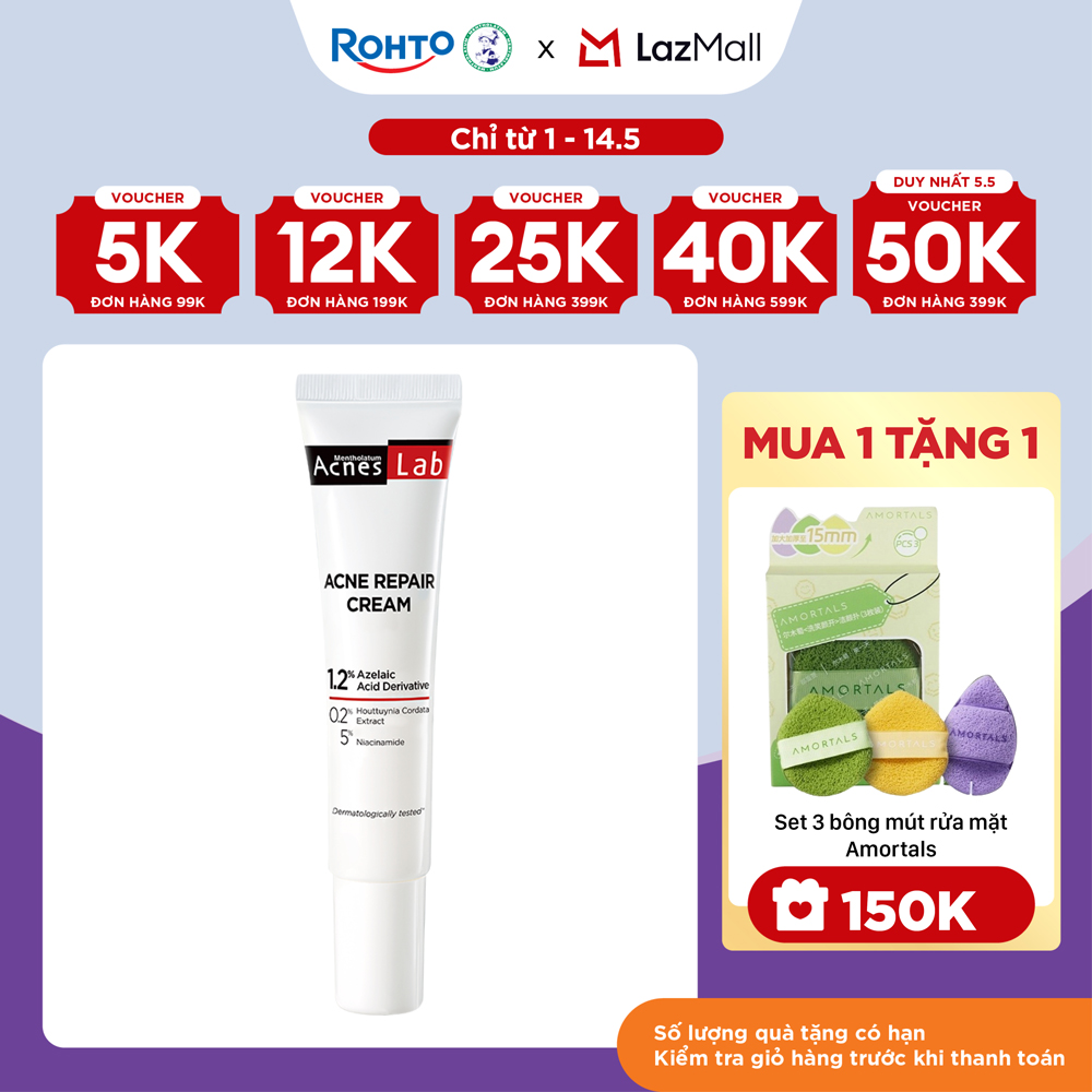 Kem dưỡng da giảm mụn chuyên sâu Acnes Lab Acne Repair Cream 20g
