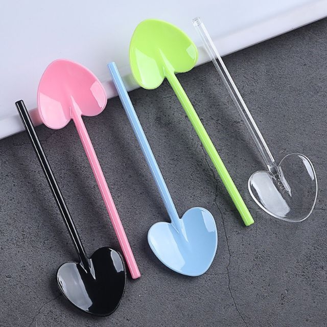 10 Xẻng nhựa hình trái tim mini đa công dụng