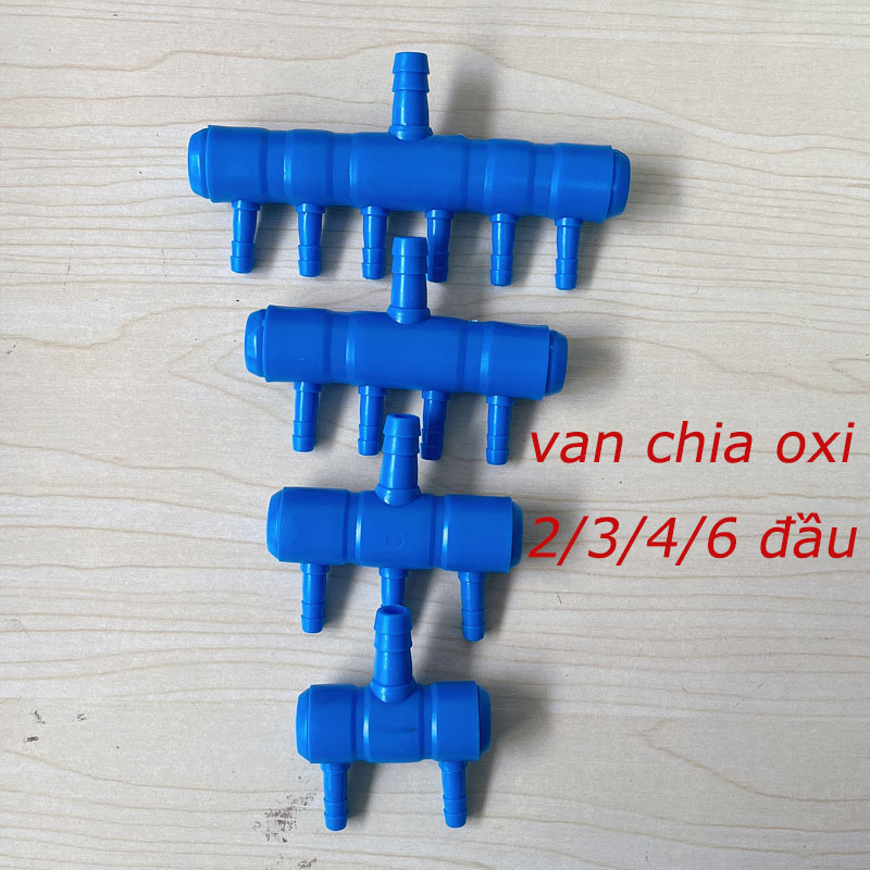 Van Chia Oxi, Van nhựa chia Oxi cho hồ cá, ra cho dàn cá cảnh tép cảnh, dành cho máy sủi 2/3/4/6 đầu