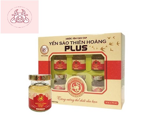 Combo 2 hộp Yến sào Thiên Hoàng Plus 18% yến tổ cao cấp