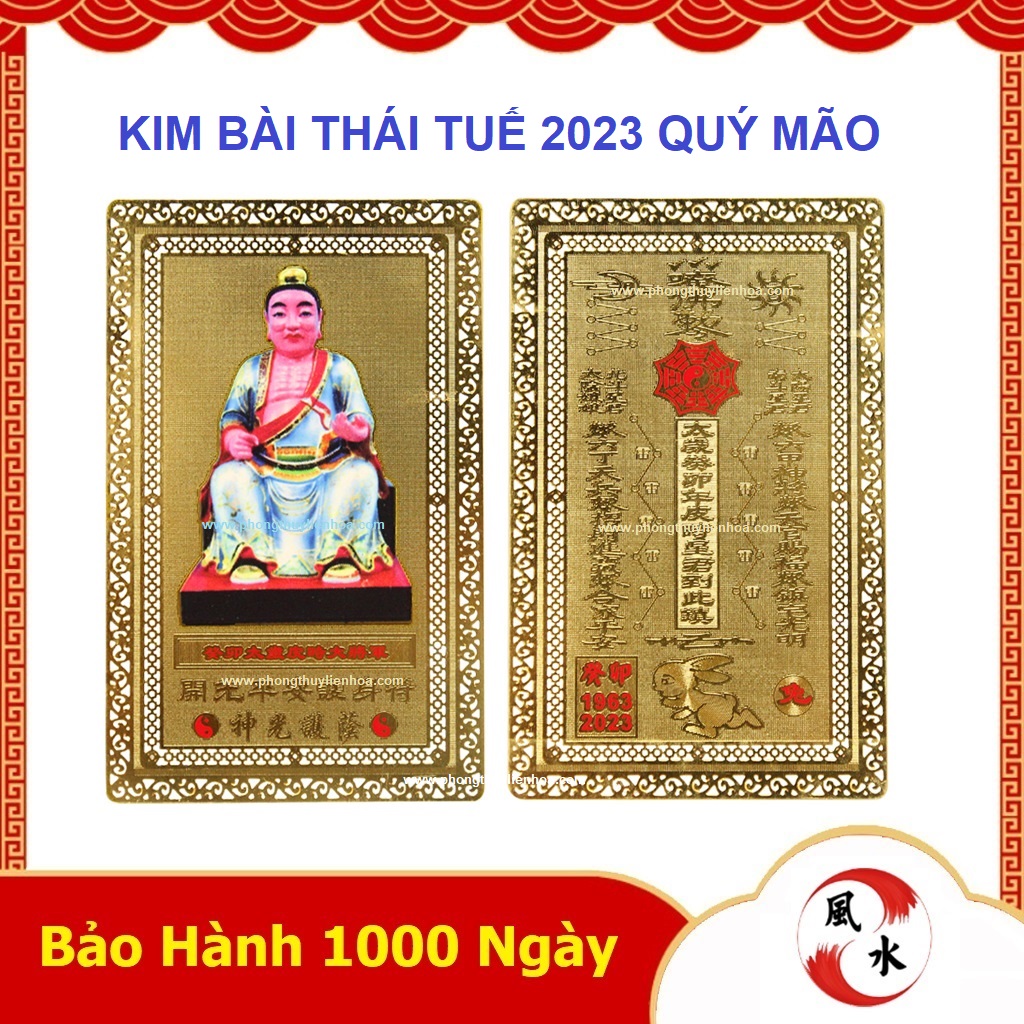 Thái tuế năm 2023 - kim bài thái tuế năm 2023 quý mão - hóa giải vận hạn tuổi mão, dậu, tý, ngọ, thìn