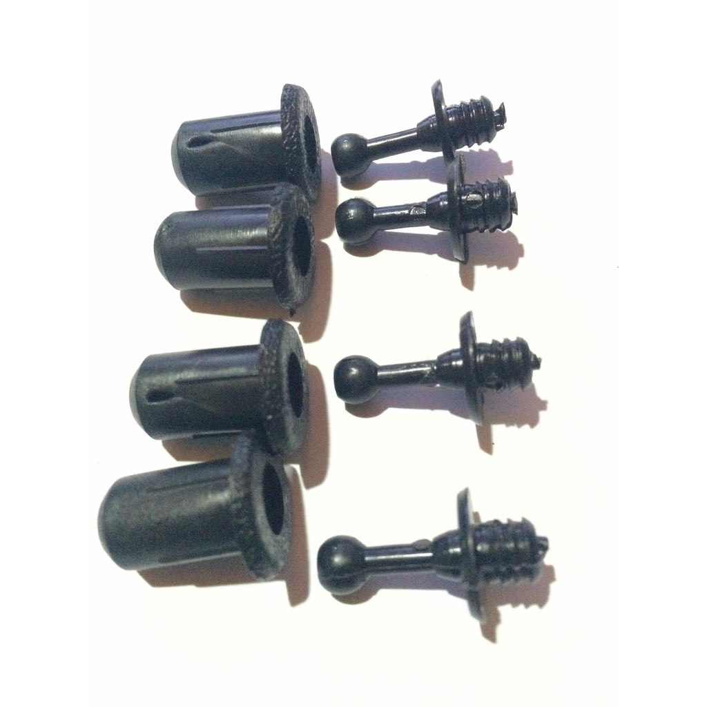 Chốt ecang loa, chốt mặt nạ loa, chốt lưới loa chất liệu nhựa rẻ dễ làm. Combo 4 chân đế e căng