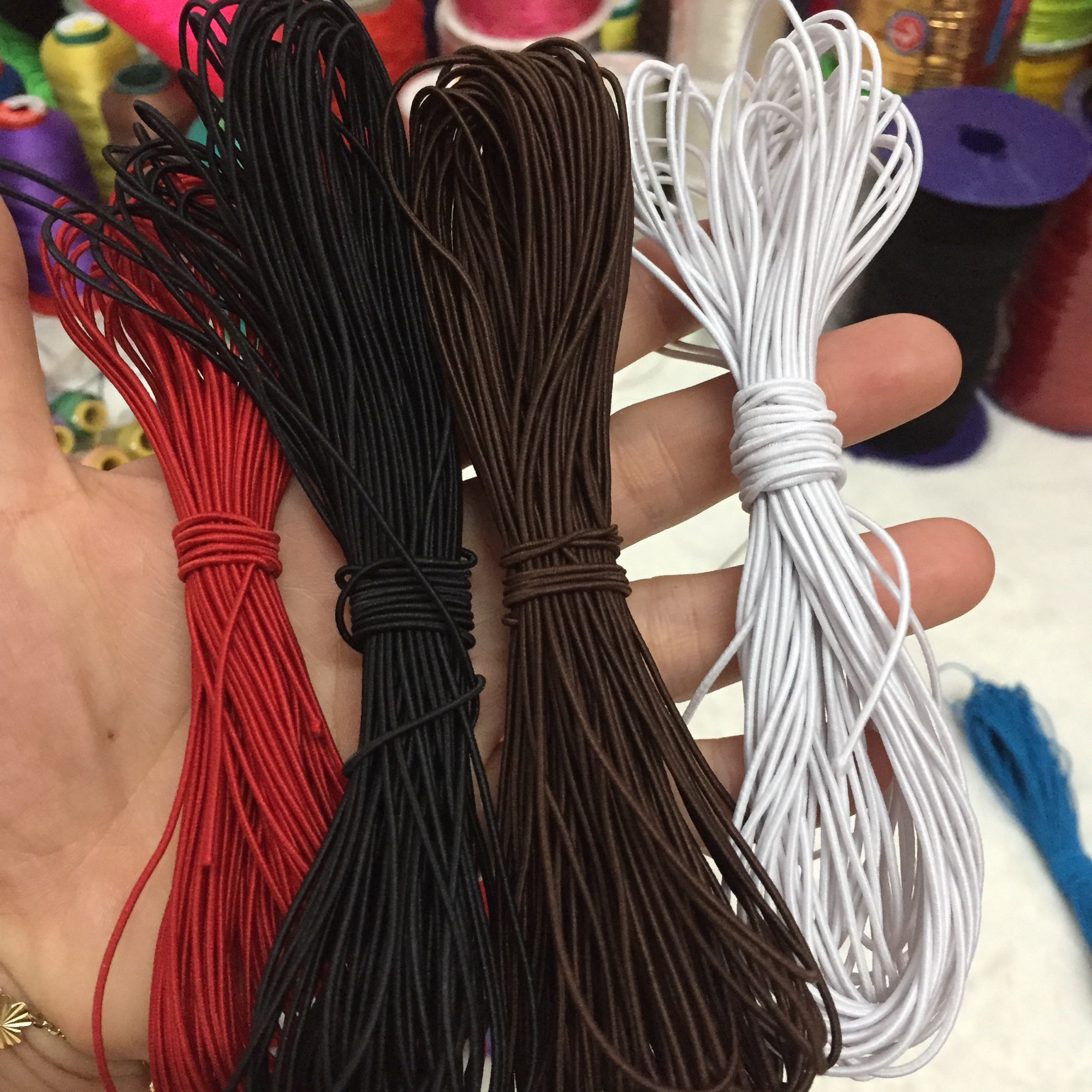 [HCM]Thun Vải Sợi Tròn Co giãn Size 1mm (10m)