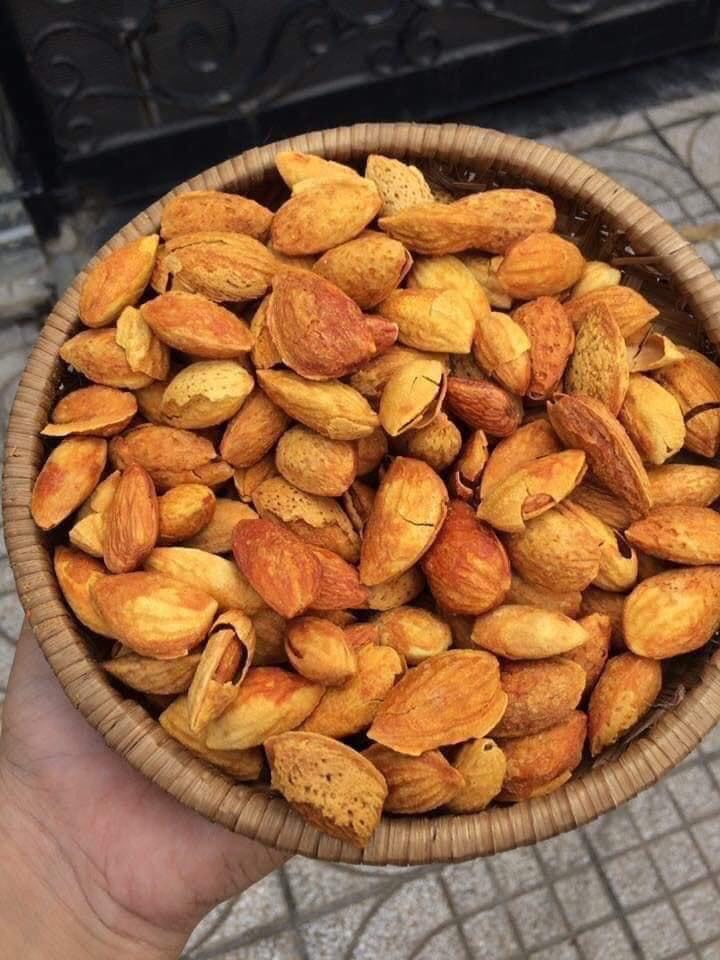 TÚI 500GR HẠNH NHÂN MỸ RANG BƠ HÀNG VỎ MỎNG - DATE MỚI THƠM NGON