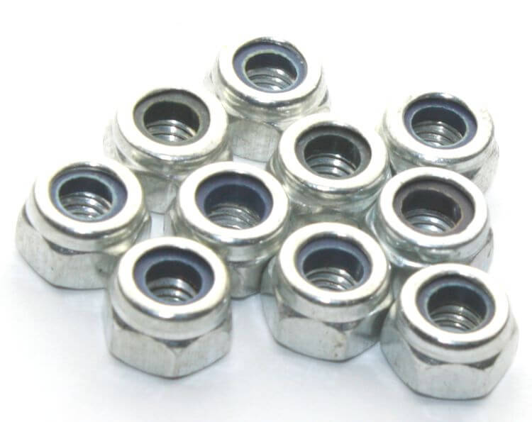 Ốc tán keo thép xi m3 m4 m5 m6 m8 - đai ốc chống trượt - lock nut