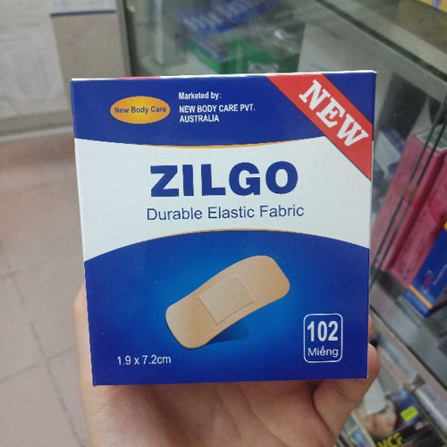 Băng dính cá nhân Zilgo hộp 102 cái