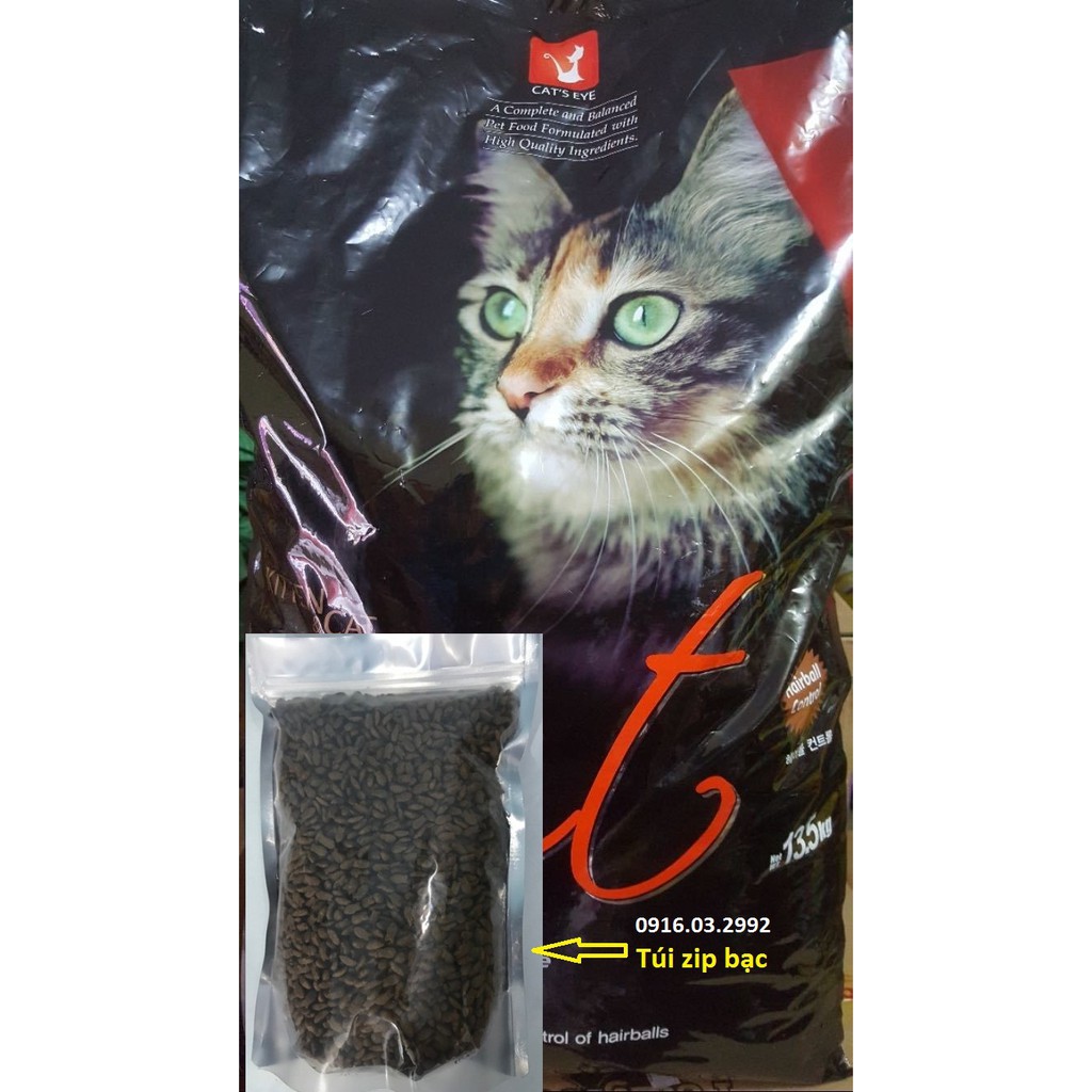 Thức Ăn Cho Mèo Cateye [1Kg Zip Bạc]