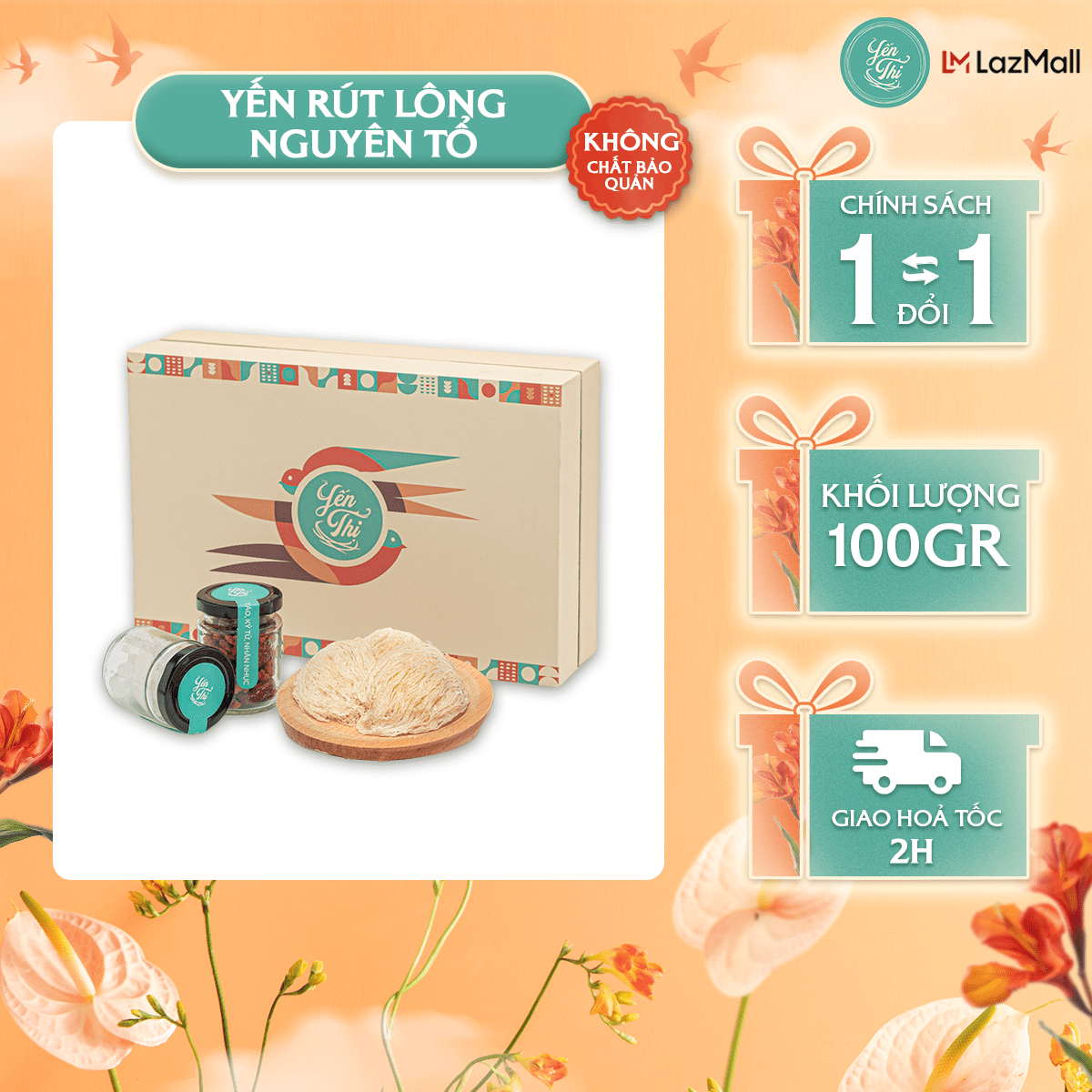 - yến rút lông nguyên tổ yến thị-hộp quà tặng cao cấp- giao hàng 2h tp.hcm