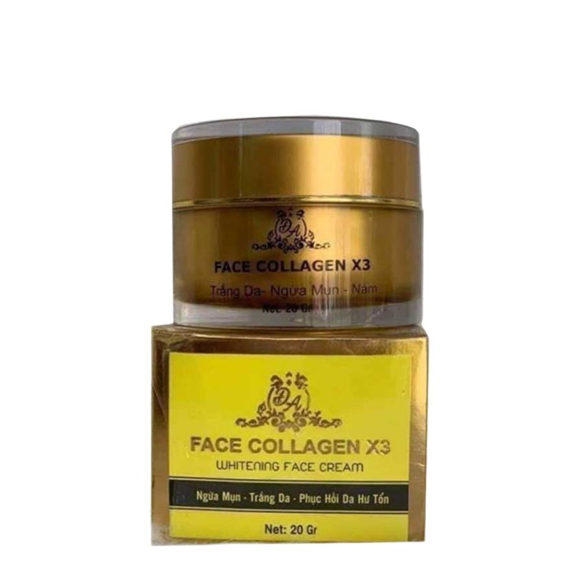Kem Face Collagen X3 20gram hết mụn hết thâm nám ngừa mụn giảm tàn nhang - Kem mụn