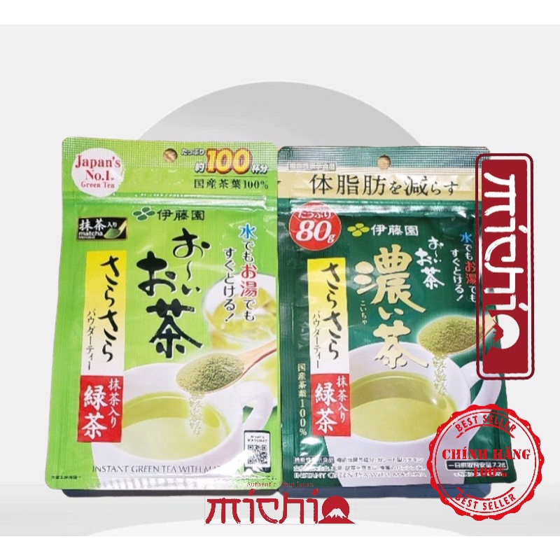Bột trà xanh matcha nguyên chất nhật bản 80g