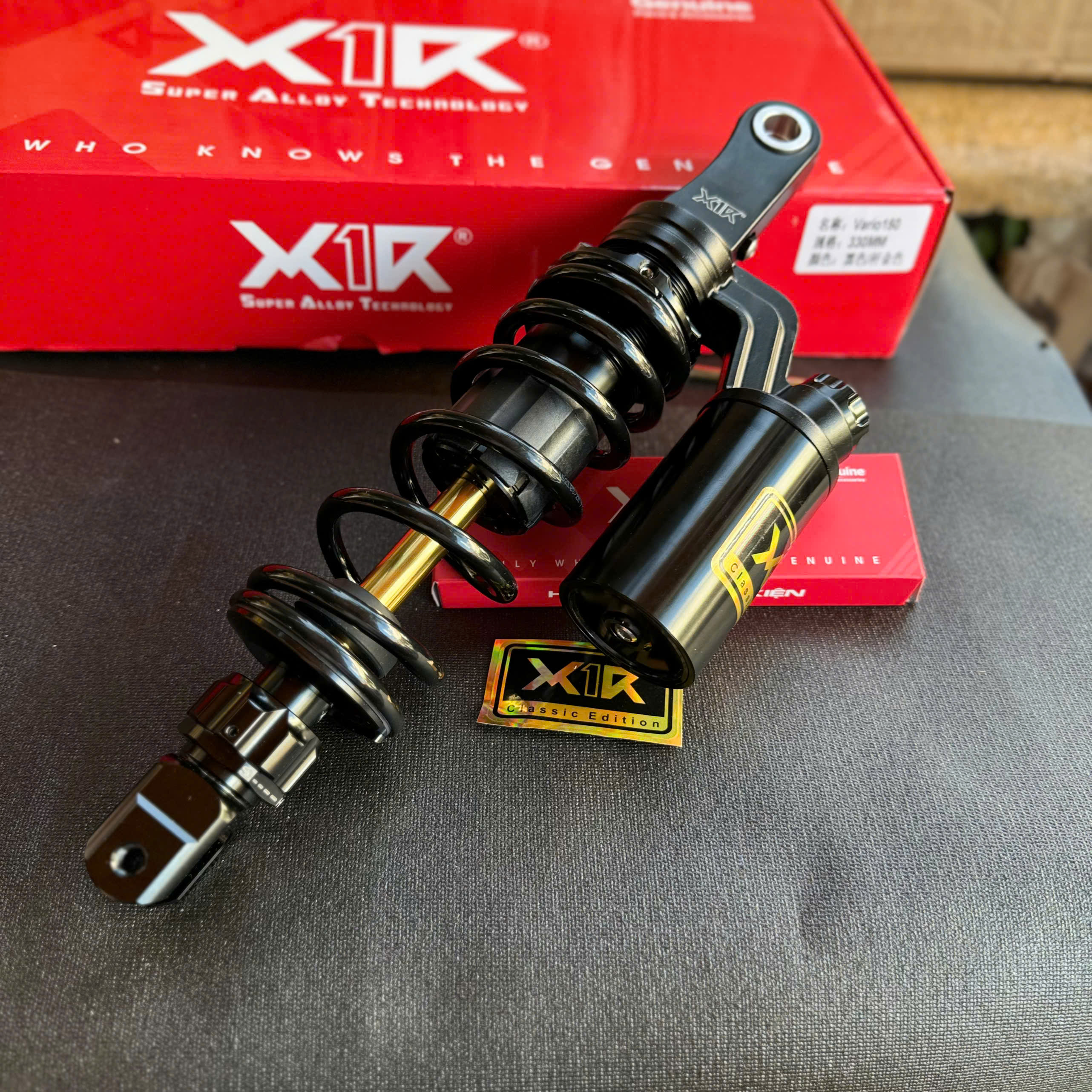 Phuộc X1r vario click bình dầu trên chính hãng lắp đặt như zin