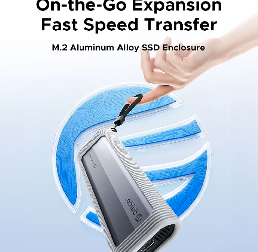 Orico M.2 Dual Nvme+Sata Typec Ssd Hard Drive Enclosure - Genuine Orico Axm2S-G2-V1-Gy-Bp 10Gbps Speed Giá 579,000 Đồng*Miễn phí vận chuyển