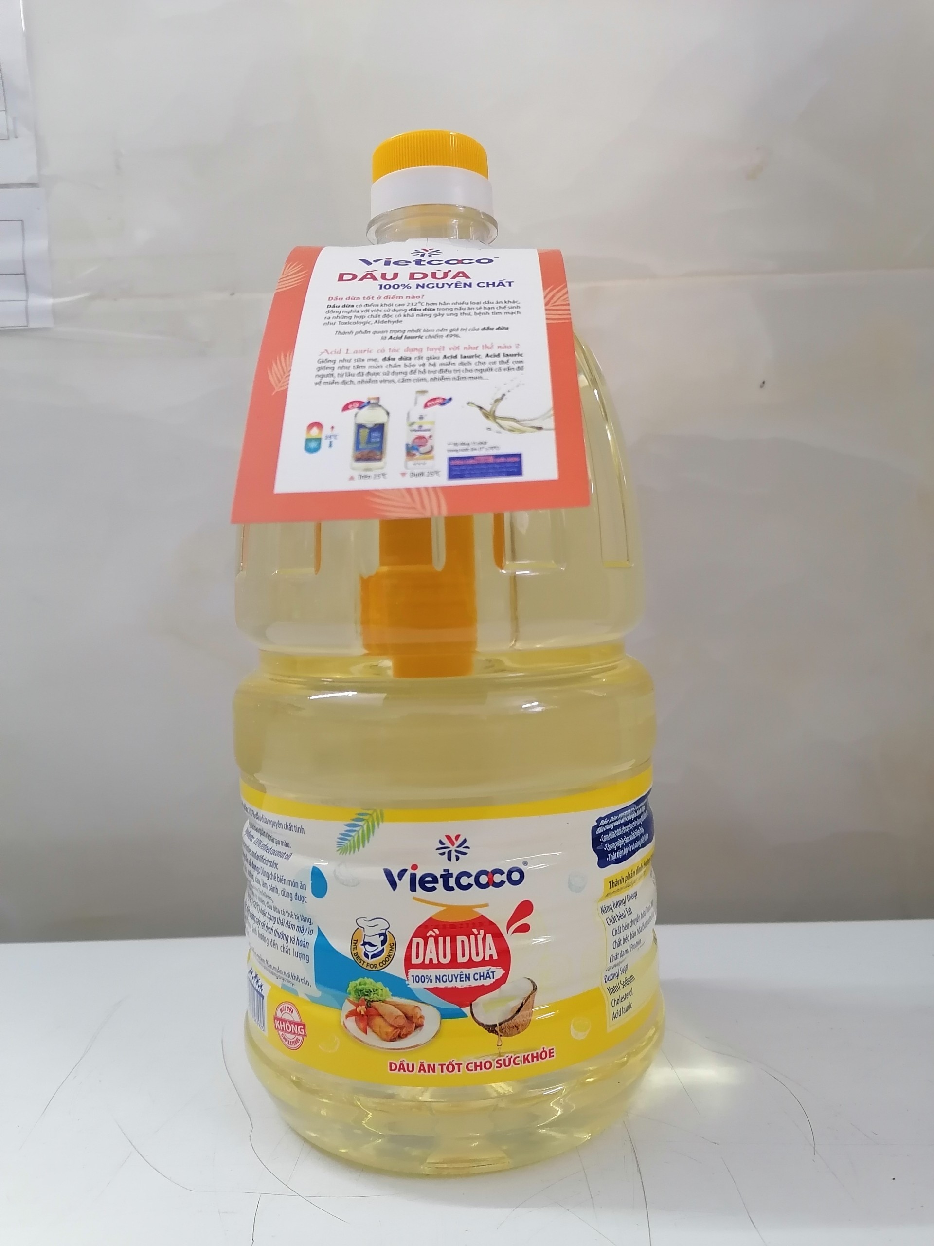 [Bình 2 Lít] DẦU DỪA NGUYÊN CHẤT [VN] VIETCOCO Pure Coconut Oil (halal)