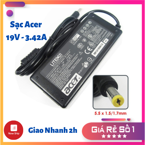 Sạc laptop acer 19v - 342a - 65w